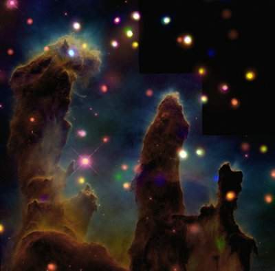 Crédit : X-ray: NASA/CXC/U.Colorado/Linsky et al.; Optical: NASA/ESA/STScI/ASU/J.Hester & P.Scowen.
