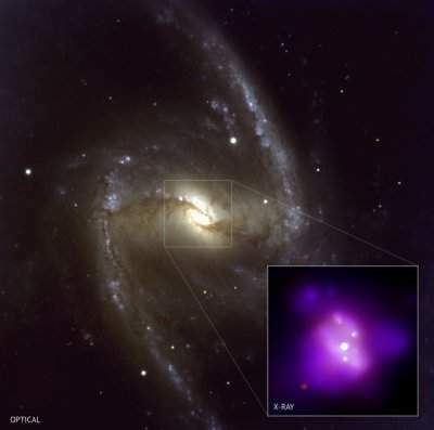 Crédit : X-ray: NASA/CXC/CfA/INAF/Risaliti - Optical: ESO/VLT