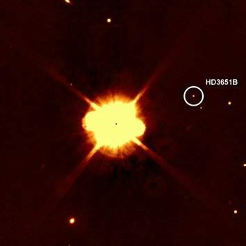 Une compagnon à HD 3651 - Crédit : ESO