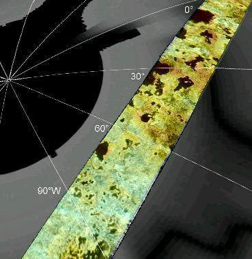 Crédit : NASA/JPL, Cassini Radar Team, F. Paganelli